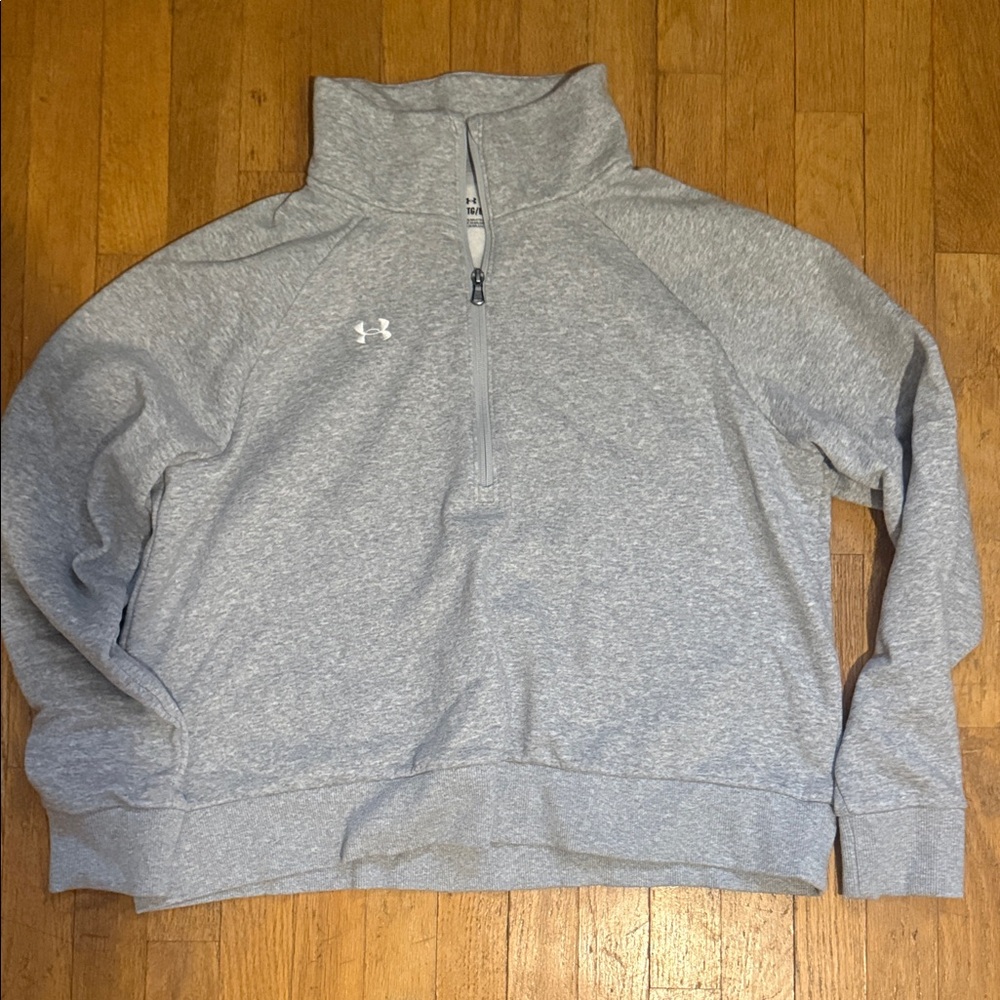 Under Armour Women’s Gray Half-Zip Pullover Sweater